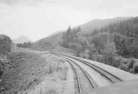 Northern Pacific mainline near Martin, Washington, in 1952.