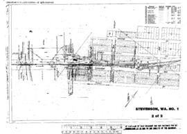Plat Map of Spokane, Portland, and Seattle Railway Facilities at Stevenson, Washington, 1914