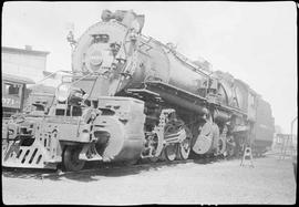 Northern Pacific steam locomotive 4019 at Yakima, Washington, in 1934.