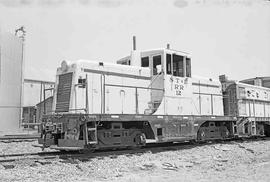 Stockton Terminal & Eastern Railroad Diesel Locomotive Number 12 at Stockton, California in A...