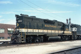 Southern Railway Company diesel locomotive 2845 at East Wayne, Indiana on July 24, 1986.