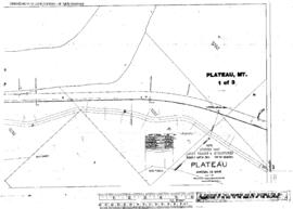 Plat Map of Northern Pacific Facilities at Plateau, Montana, 1932