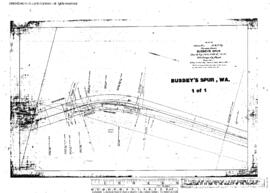 Plat Map of Northern Pacific Facilities at Busbeys Spur, Washington, 1901