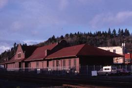 Northern Pacific Depot in Centralia, Washington in 1988.