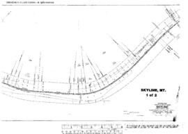 Plat Map of Northern Pacific Facilities at Skyline, Montana, undated