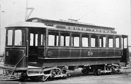 Tacoma Railway and Power Company streetcar 50 at Tacoma, Washington, circa 1915.