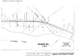 Plat Map of Great Northern Facilities at Winesap, Washington, 1962