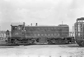 Vancouver Wharves Terminal Diesel Locomotive Number 26 at North Vancouver, British Columbia in Ju...