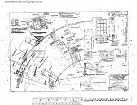 Northern Pacific Engineering Drawing, Roundhouse at Helena, Montana, 1960