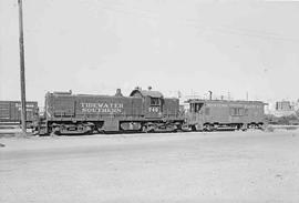 Tidewater Southern Railway Diesel Locomotive Number 746 at Modesto, California in June 1974.