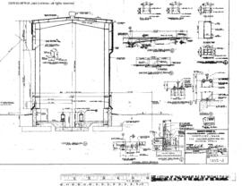 Spokane, Portland, and Seattle Railway Engineering Drawing, Covered Inspection Pit at Vancouver, ...