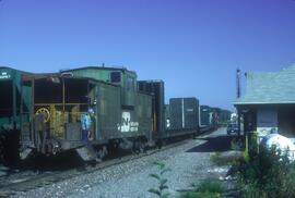 Burlington Northern 10593 at Blaine, Washington in 1994.