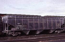 Northern Pacific hopper car number 72065 at Albuquerque, New Mexico, in 1978.