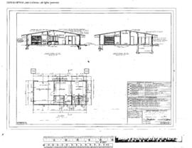 Great Northern Engineering Drawing, Depot at Coeur D'Alene, Idaho, 1964