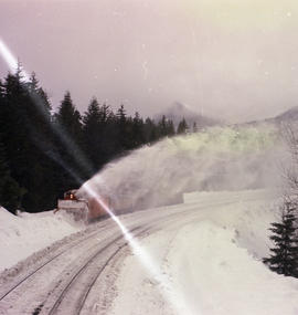 Northern Pacific rotary snow plow number 42 at Stampede, Washington in 1972.