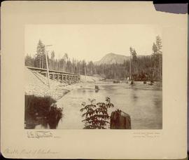 Northern Pacific trestle near Cle Elum, Washington Territory, in 1887.