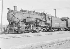 Northern Pacific steam locomotive 1171 at Pasco, Washington, in 1949.