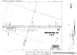 Plat Map of Great Northern Facilities at Meriwether, Montana, undated