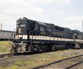 Southern Railway Company diesel locomotive 5115 at Alexandria, Virginia on July 5, 1982.