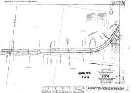 Plat Map of Northern Pacific Facilities at Eden, Washington, 1919