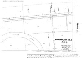 Plat Map of Great Northern Facilities at Whately, Montana, 1927