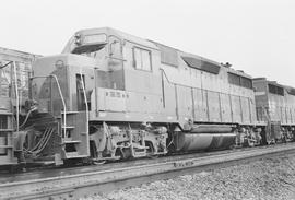 Burlington Northern diesel locomotive 2503 at Vancouver, Washington in 1971.