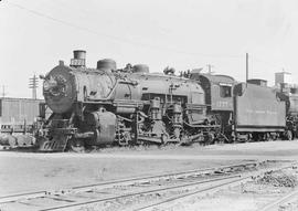 Northern Pacific steam locomotive 1777 at South Tacoma, Washington, in 1950.