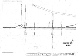 Plat Map of Northern Pacific Facilities at Victor, Montana, 1929