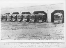 Seattle & Rainier Valley Railway Car 111 and others in Seattle, Washington, 1915