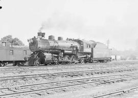 Northern Pacific steam locomotive 1679 at Auburn, Washington, in 1948.