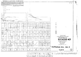 Plat Map of Northern Pacific Facilities at Raymond, Washington, 1915