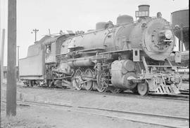 Northern Pacific steam locomotive 1831 at Spokane, Washington, in 1951.