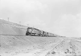 Northern Pacific diesel locomotive 3613 at Sprague, Washington, in 1968.