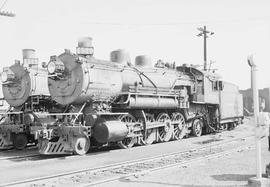 Northern Pacific steam locomotive 1529 at Tacoma, Washington, in 1953.