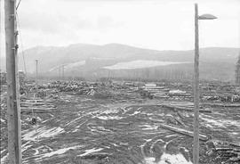 Weyerhaeuser Company Log Reload Facility at Snoqualmie, Washington in February 1975.