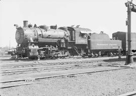 Northern Pacific steam locomotive 1185 at Yakima, Washington, in 1947.