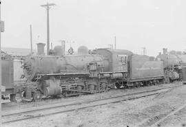 Northern Pacific steam locomotive 35 at Auburn, Washington, in 1956.