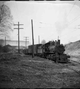 Pacific Coast Railroad steam locomotive number 16 at Renton, Washington in 1951.