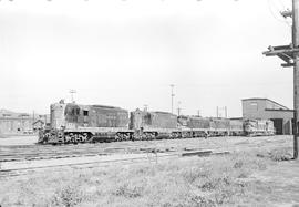 Burlington Northern diesel locomotive 1882 at Auburn, Washington in 1970.