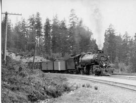 Northern Pacific steam locomotive number 4010 at Stampede, Washington, circa 1928.