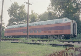 Chicago, Milwaukee, St. Paul & Pacific Railroad Company dome car number 55 at Noblesville, In...