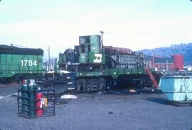 Burlington Northern 2227 at Spokane, Washington in 1986.