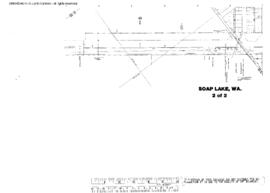 Plat Map of Great Northern Facilities at Soap Lake, Washington, 1966