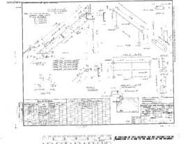 Great Northern Engineering Drawing, Engine House at South Klamath, Oregon, 1952