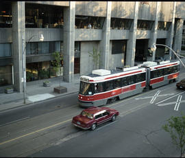 Toronto Transit Commission streetcar 4209 at Toronto, Ontario on July 05, 1990.