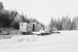 Burlington Northern loading ramp at Belfair, Washington, in 1976.