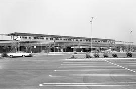 Bay Area Rapid Transit light rail train at Oakland, California on August 03, 1973.