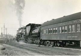 Great Northern Railway steam locomotive 2500 at Seattle, Washington, undated.