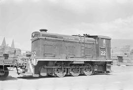 Vancouver Wharves Terminal Diesel Locomotive Number 22 at North Vancouver, British Columbia in Ju...