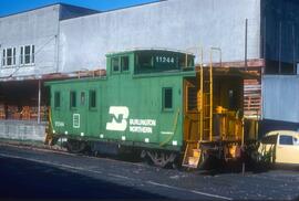 Burlington Northern 11244 at Vancouver, British Columbia in 1978.